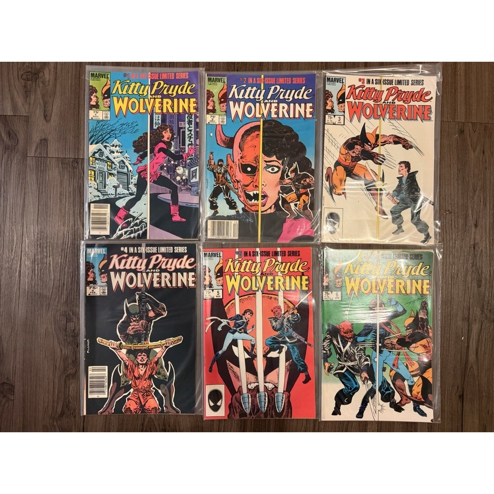 Kitty Pryde and Wolverine 1-6 Complete Limited Series Set Marvel Comics 1984